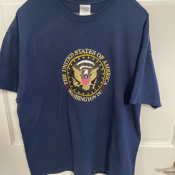 Gildan heavy Cotton Embroidered Tee Shirt Sz XL - Picture 2 of 8